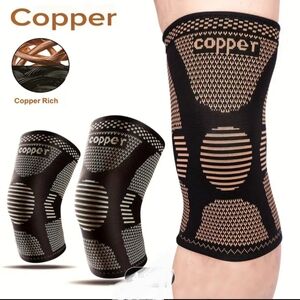 NEW PROFESSIONAL COPPER COMPRESSION KNEE SUPPORT BRACE MEN/WOMEN SIZE XLARGE